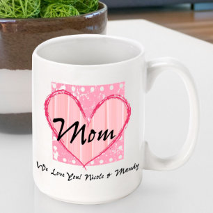 Taza del café de la mamá personalizada - mamá
