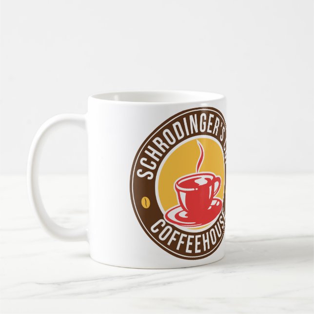 Taza del café de la taza de Schrodinger (Izquierda)