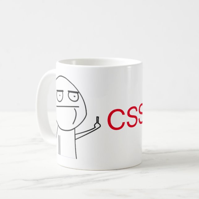 Taza del café de los programadores del CSS del (Anverso izquierdo)