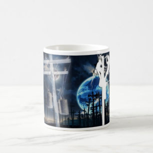 Taza del café del instalador de líneas