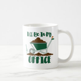 Taza del café del jardinero divertido