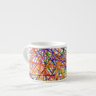 Taza del café express con diseño abstracto