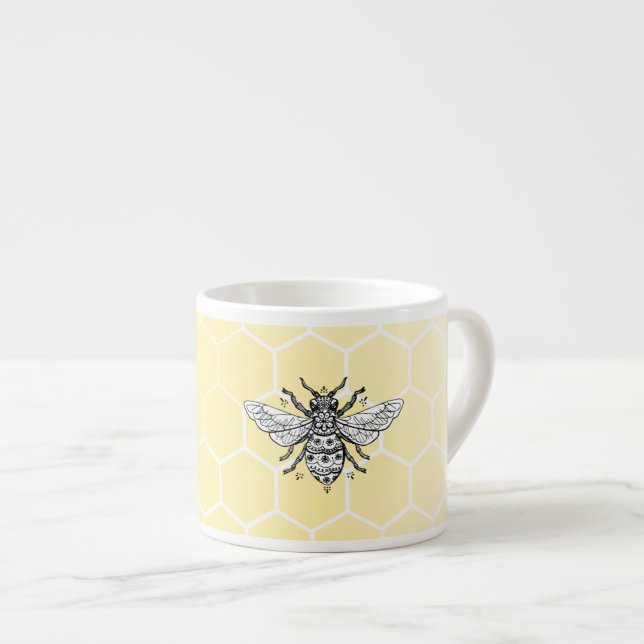 Taza del café express de la abeja reina el | del (Derecha)