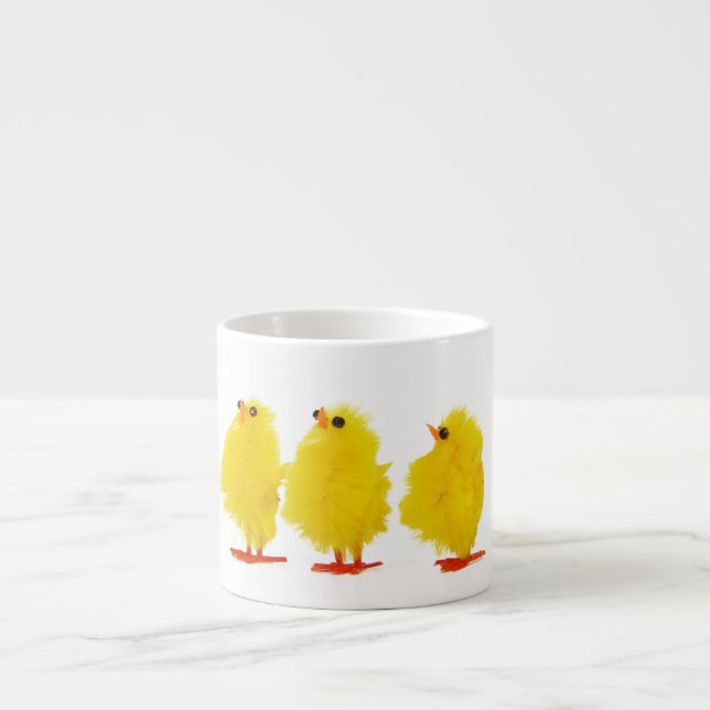 Taza del café express de los polluelos del bebé de (Frente)