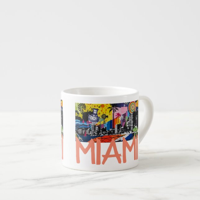 Taza del café express de Miami la Florida (Derecha)