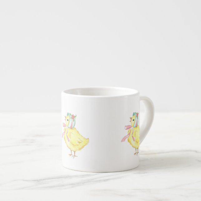 Taza del café express de tres pequeña polluelos (Derecha)