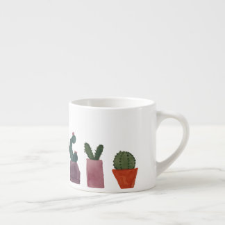 Taza del café express del cactus