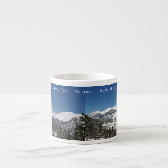 Taza del café express del Parque Nacional de las (Frente)