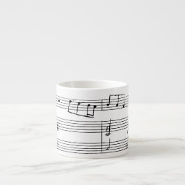 Taza del café express - música escrita mano