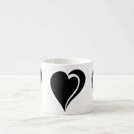 Taza del café express - tres formas del corazón -