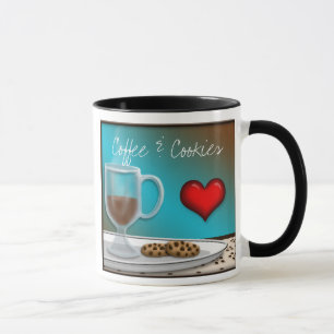 Taza del café y de las galletas