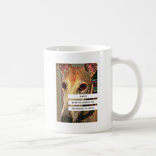 Taza del café y del galgo