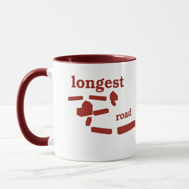Taza del camino más largo - rojo (Izquierda)