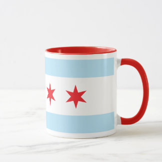 Taza del campanero de la bandera de Chicago