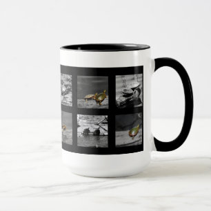 Taza del campanero de la charca 15oz de la tortuga