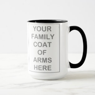 Taza del campanero del escudo de armas