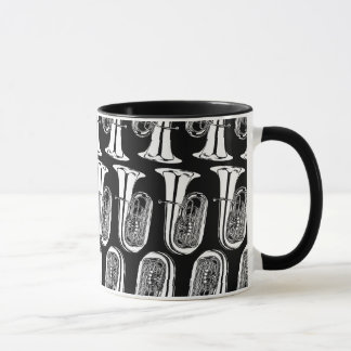 Taza del campanero del modelo de la tuba - blanco