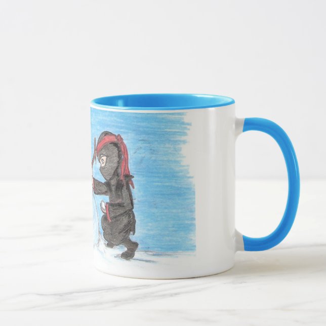 Taza del campanero del muñeco de nieve de Ninja (Derecha)