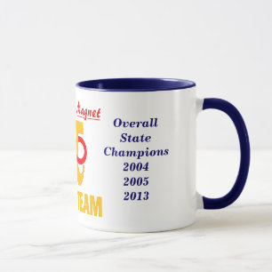 Taza del campeonato del equipo de la matemáticas