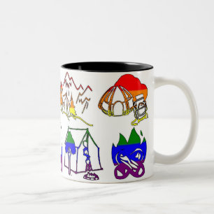 Taza del campista del orgullo de GLBT