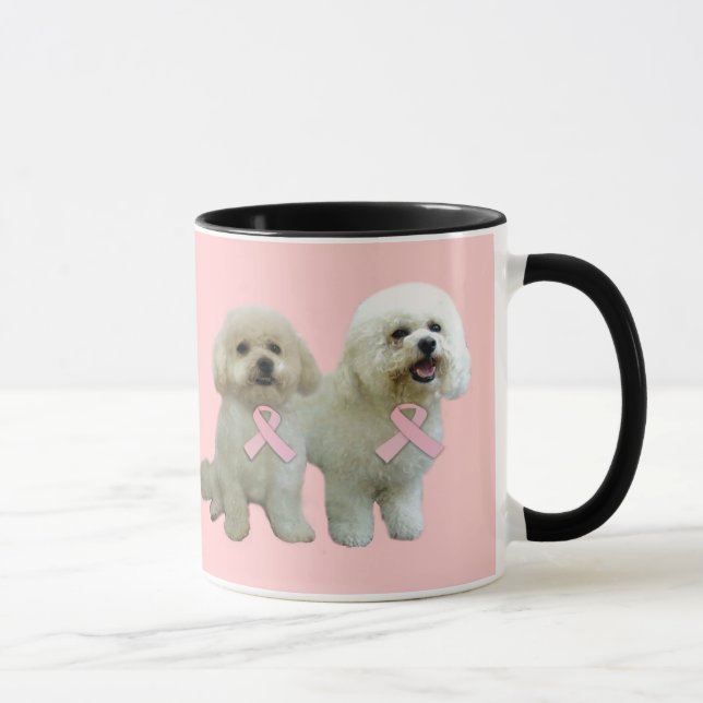 Taza del cáncer de pecho de Bichon (Derecha)