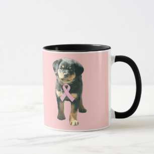 Taza del cáncer de pecho de Rottweiler