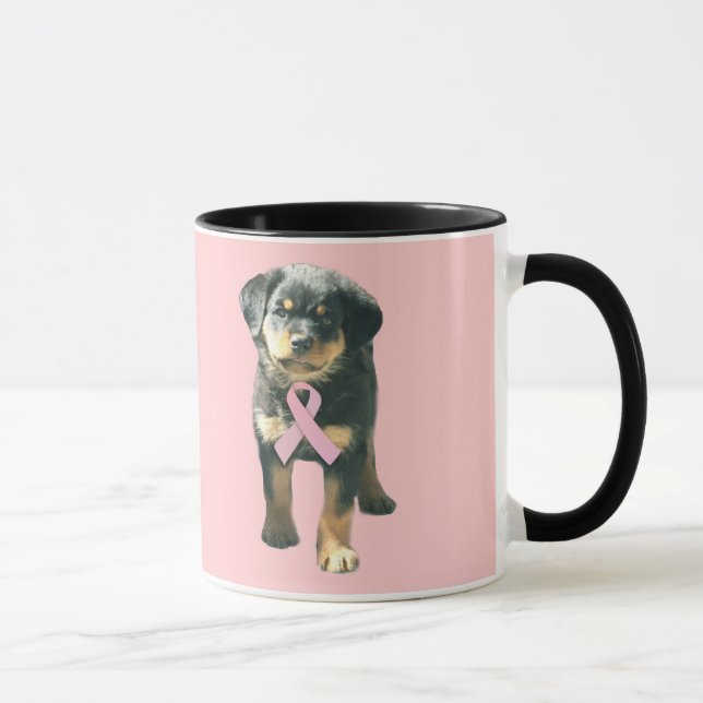 Taza del cáncer de pecho de Rottweiler (Derecha)
