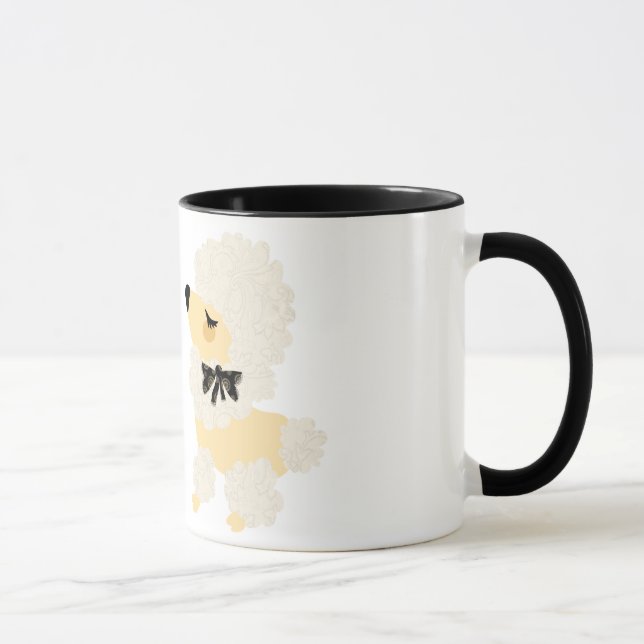 Taza del caniche del vintage (Derecha)