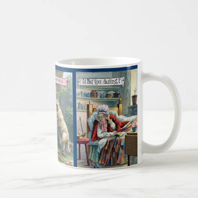 Taza del Caperucita Rojo del vintage (Derecha)