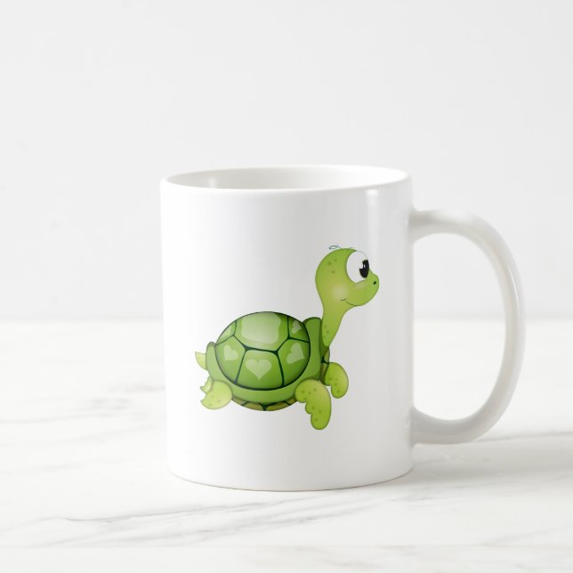 Taza del carácter de la tortuga del "pequeño del (Derecha)