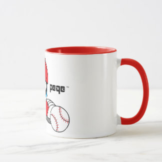 Taza del carácter del béisbol de PEQE