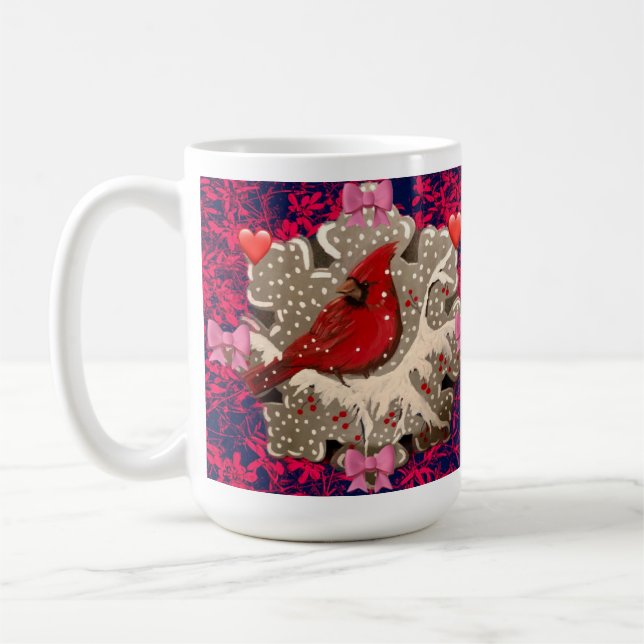 Taza del cardenal de la tarjeta del día de San (Izquierda)
