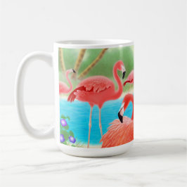 Taza del Caribe de la laguna del flamenco