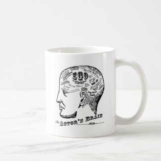 Taza del cerebro del actor