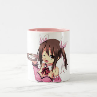 Taza del chica del animado de Waitless