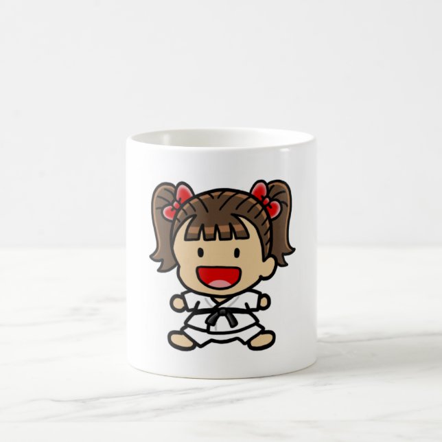 Taza del chica del arte marcial (Centro)