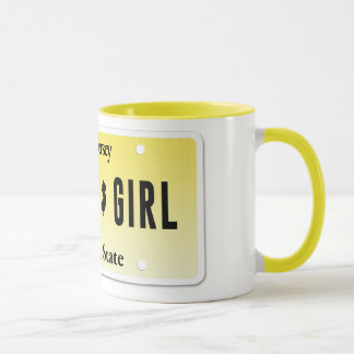 Taza del chica del jersey