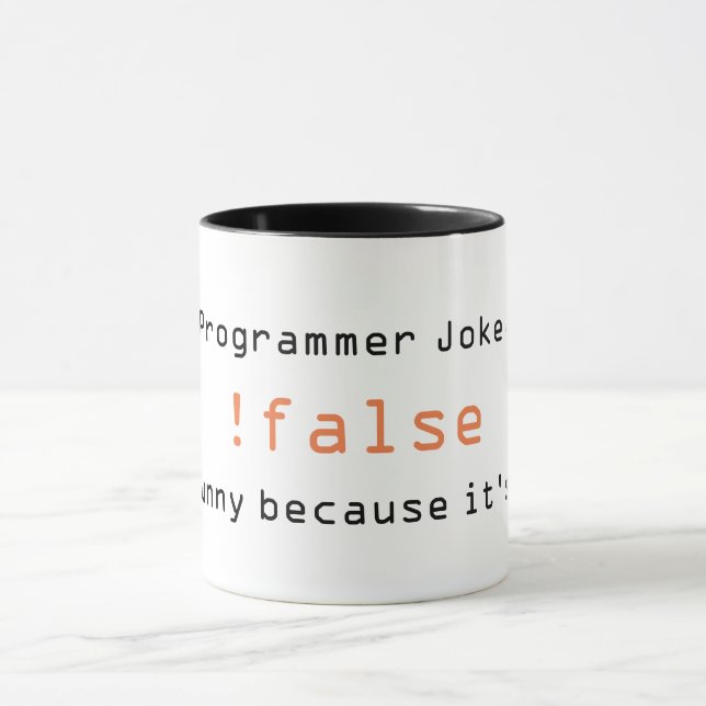 Taza del chiste del programador (Centro)