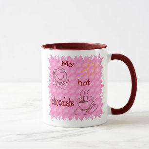 Taza del chocolate caliente de los chicas