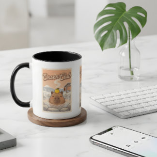 Taza del Club Onsen de Capybara – Cute Japanese Ho