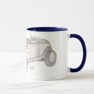 taza del coche de carreras