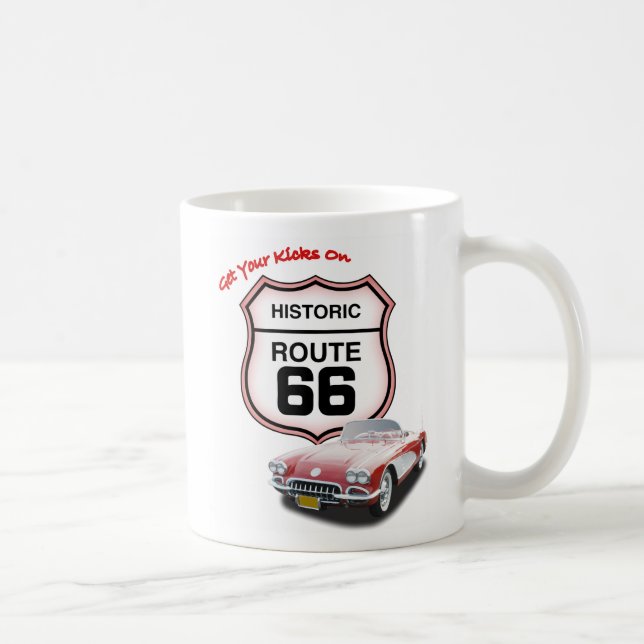 Taza del coche de la ruta 66 (Derecha)