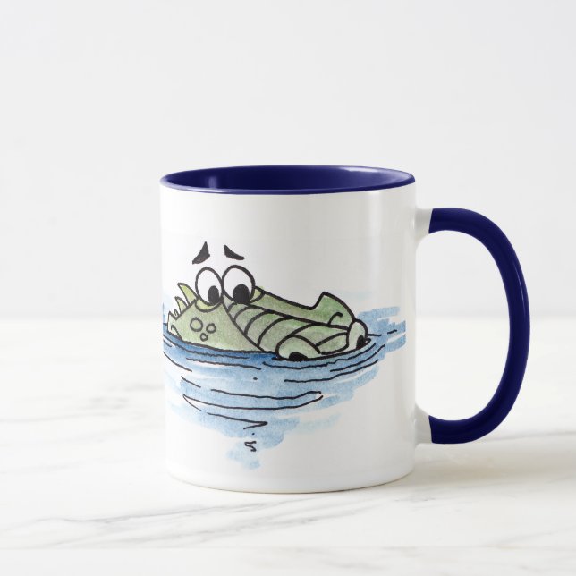Taza del cocodrilo de la natación (Derecha)