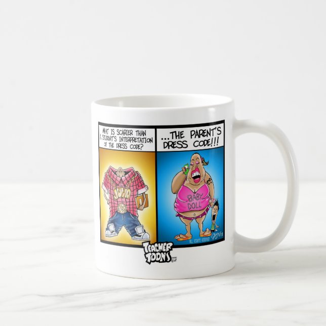 Taza del código de vestimenta de Toons del (Derecha)
