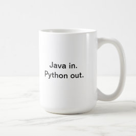 Taza del coffe del programador del pitón