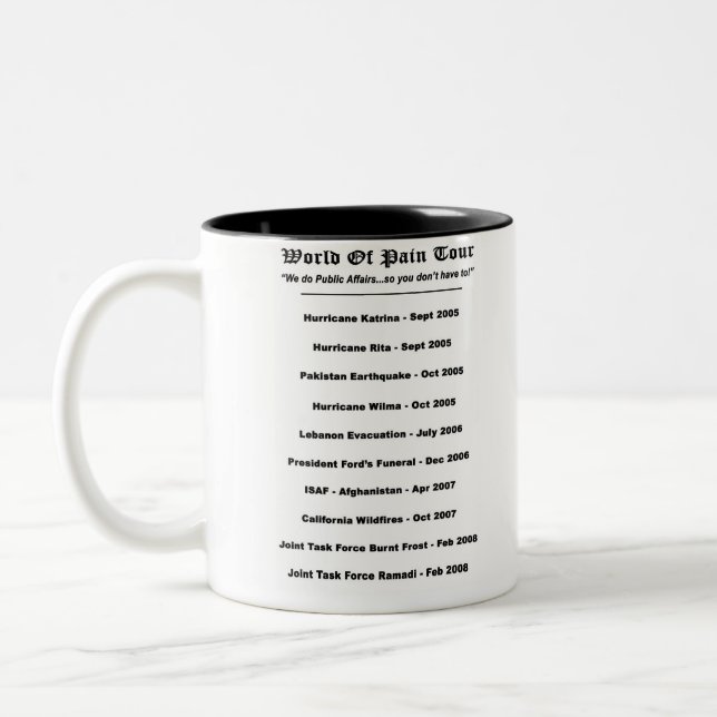 Taza del coffe del viaje del mundo de JPASE (Izquierda)