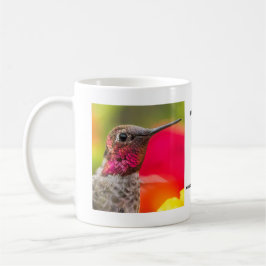Taza del colibrí de Ana masculino