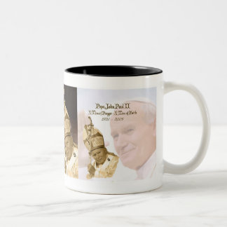 Taza del collage de Juan Pablo II