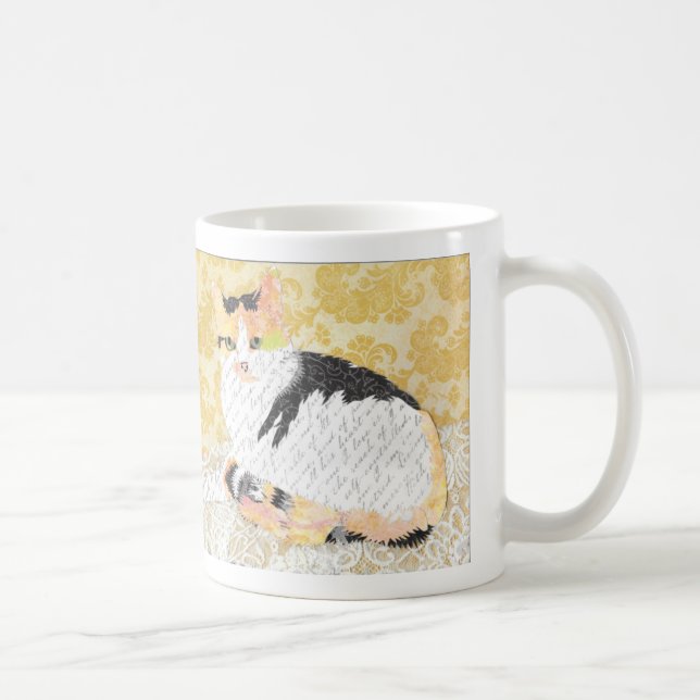Taza del collage del gato de la India (Derecha)