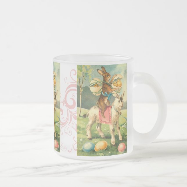 Taza del conejito de pascua del vintage (Derecha)